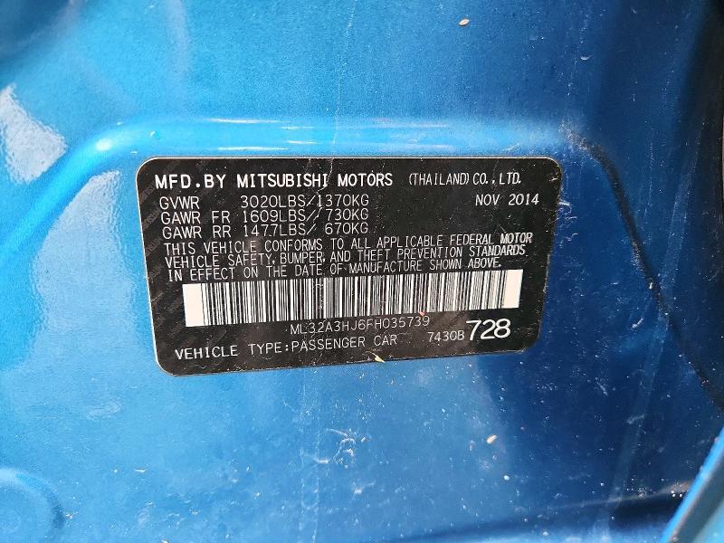 2015 Mitsubishi Mirage de