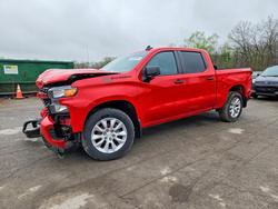 Salvage trucks for sale at Ellwood City, PA auction: 2021 Chevrolet Silverado K1500 Custom