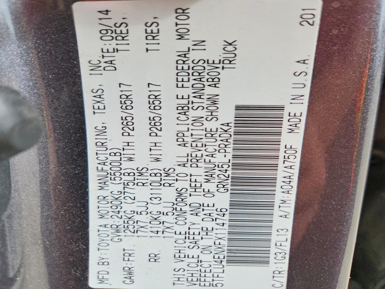 2015 Toyota Tacoma V6