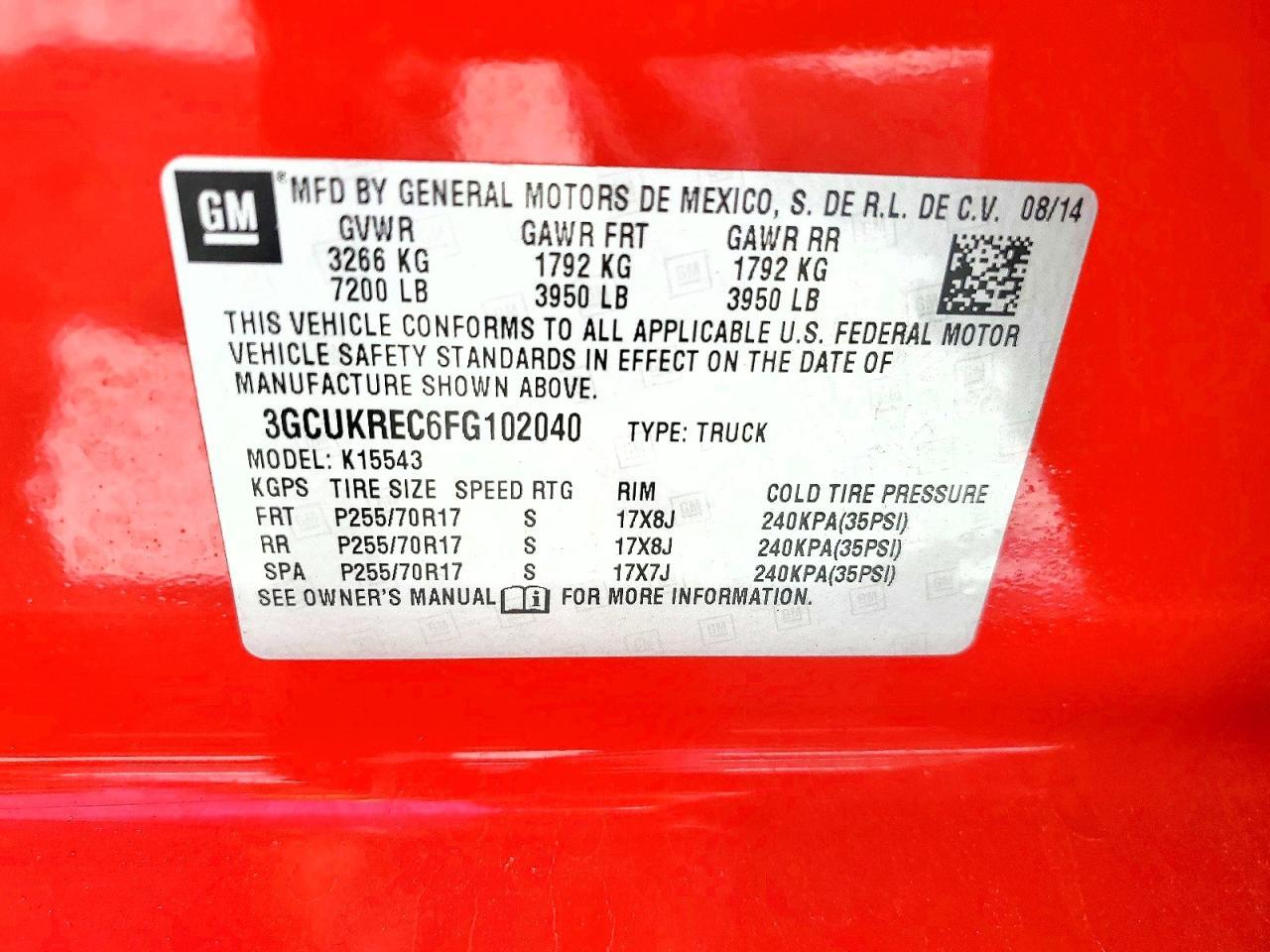 2015 Chevrolet Silverado K1500 LT