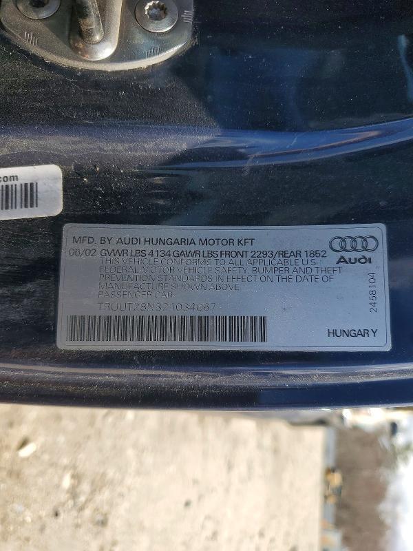 2002 Audi Tt Quattro