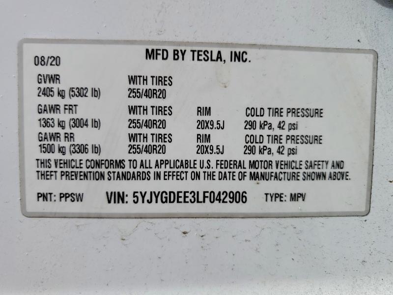 2020 Tesla Model y