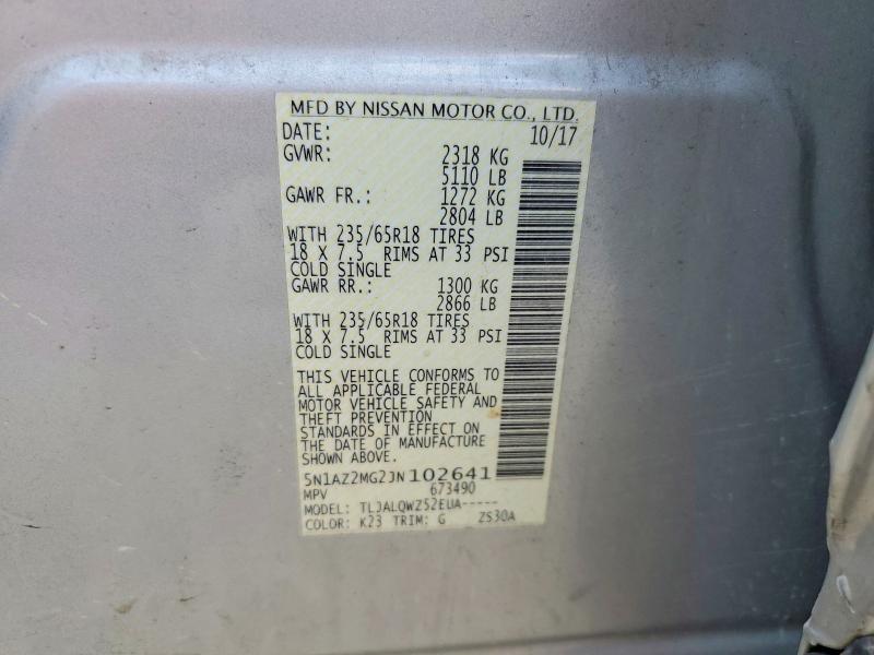 2018 Nissan Murano sv