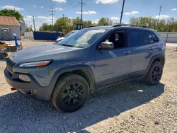 Jeep salvage cars for sale: 2015 Jeep Cherokee Trailhawk
