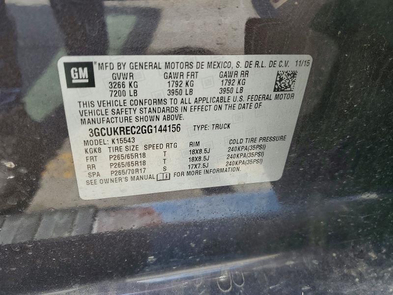 2016 Chevrolet Silverado K1500 LT
