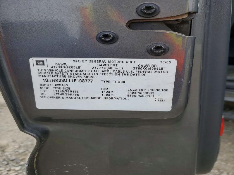 2001 GMC Sierra K2500 Heavy Duty