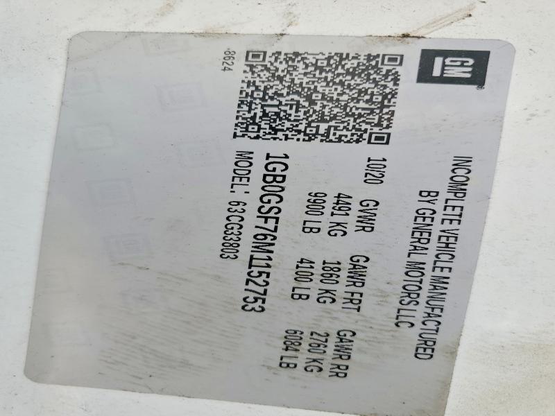 2021 Chevrolet Express Delivery Truck