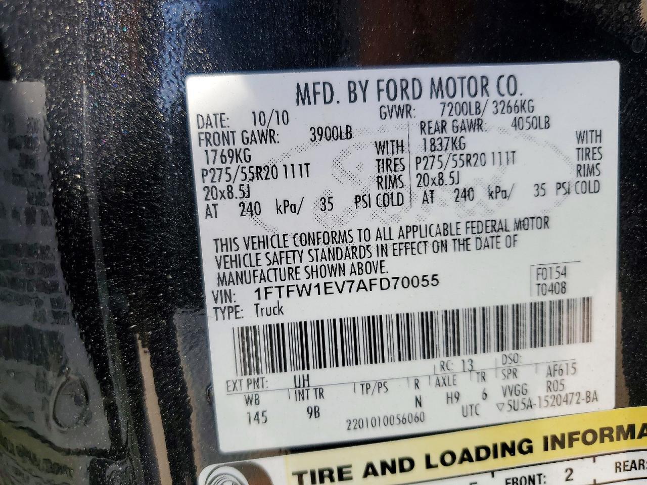 2010 Ford F150 Supercrew