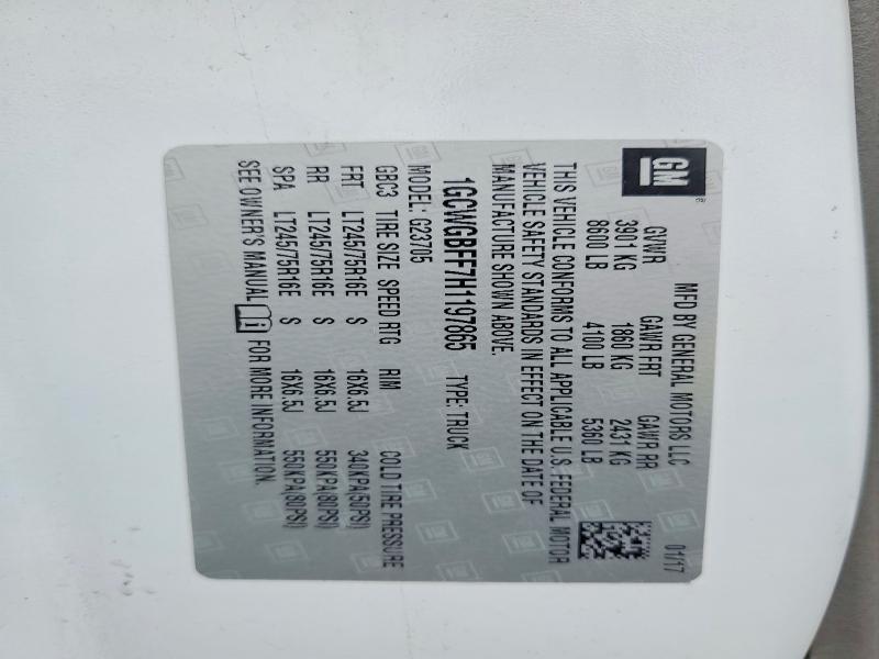 2017 Chev Express G2500