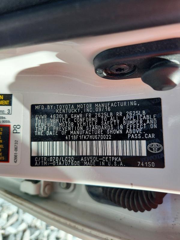 2017 Toyota Camry xse