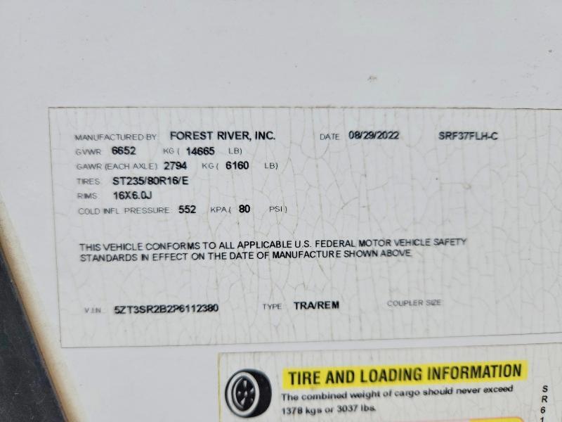 2023 Sbr By Frs 2023 Forest River Sabre Camper