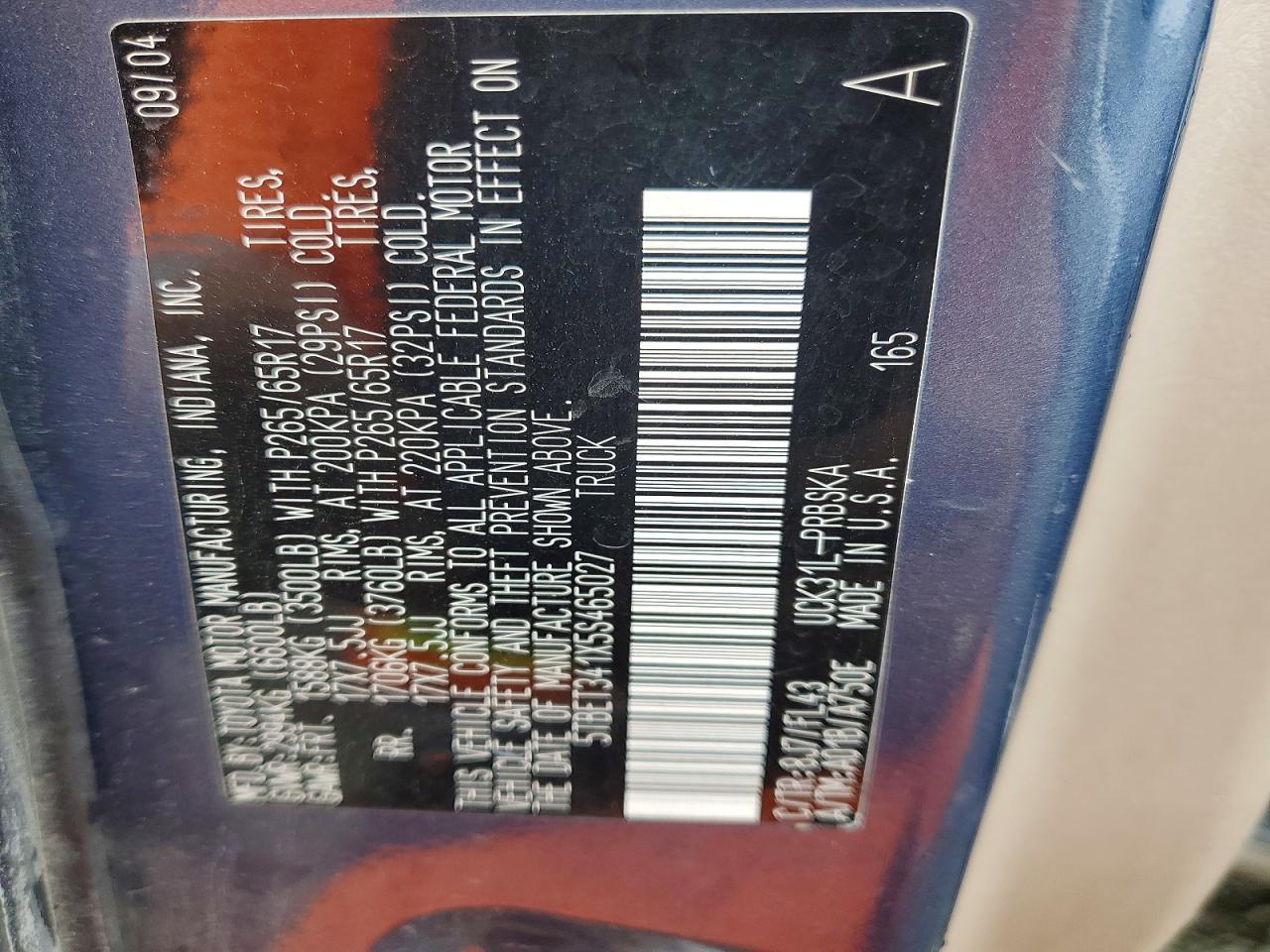 2005 Toyota Tundra SR5