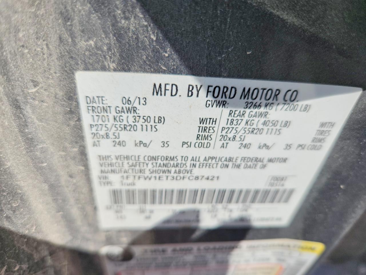 2013 Ford F150 Supercrew