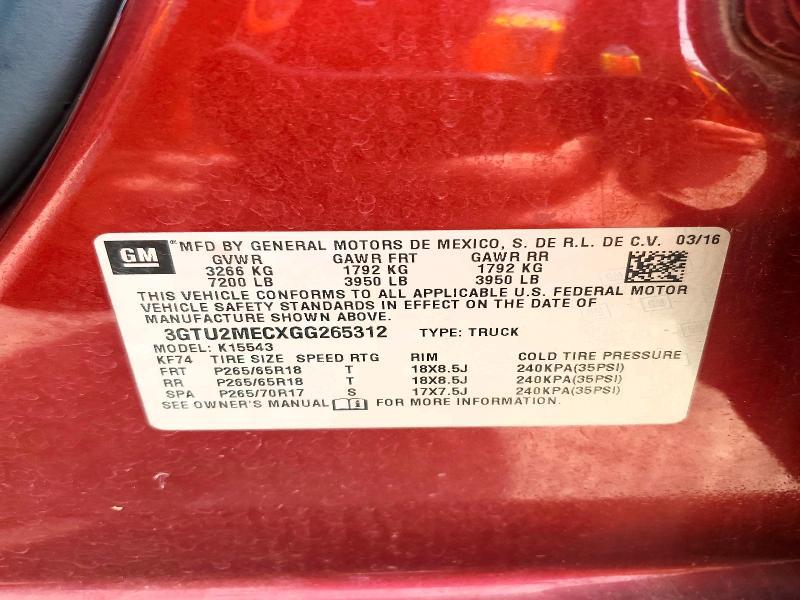 2016 GMC Sierra K1500 sle