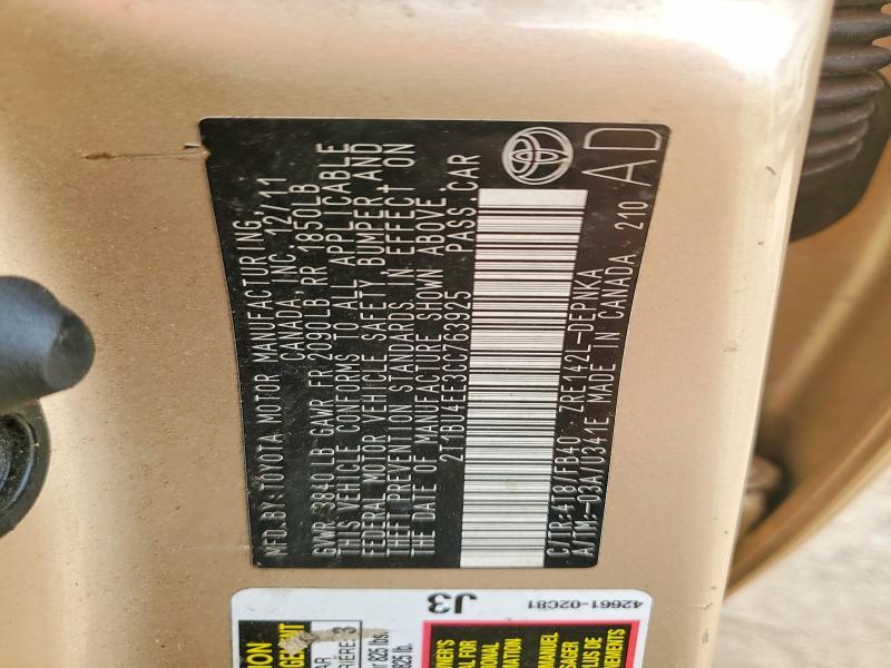 2012 Toyota Corolla l