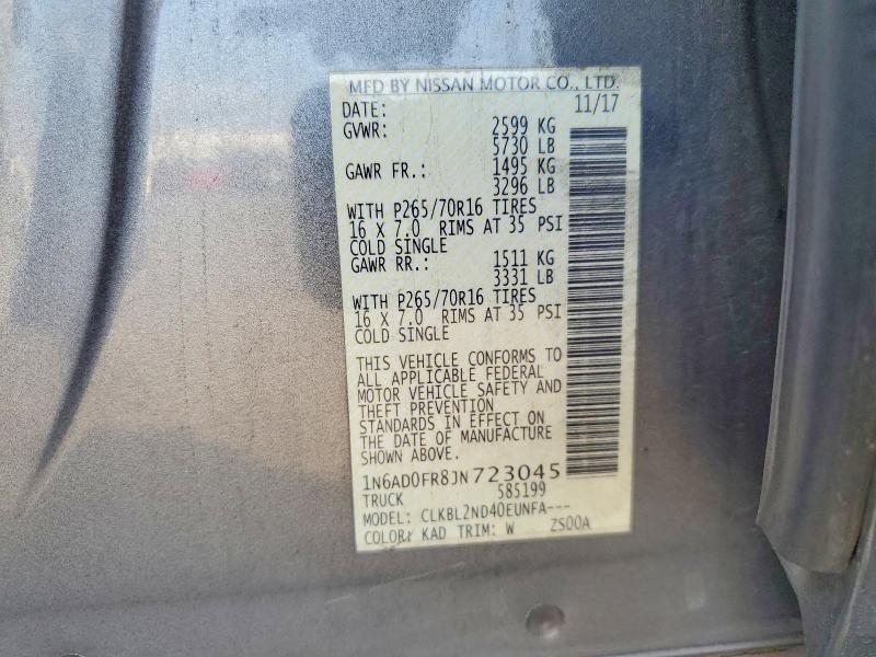 2018 Nissan Frontier SV