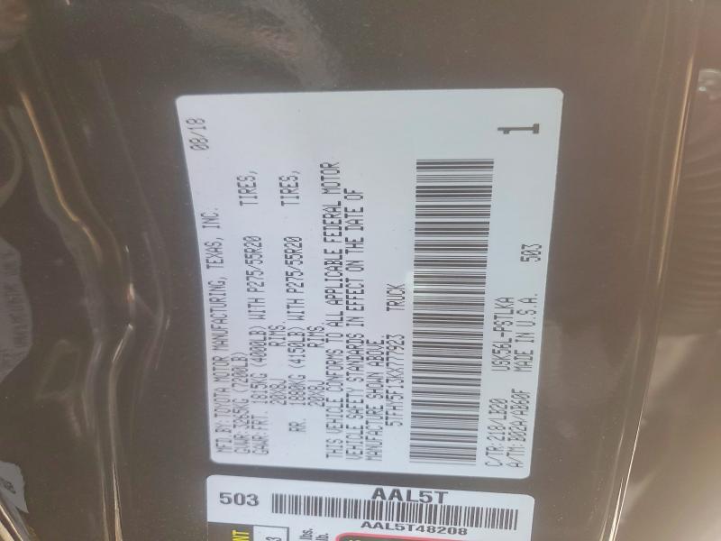 2019 Toyota Tundra Crewmax Limited