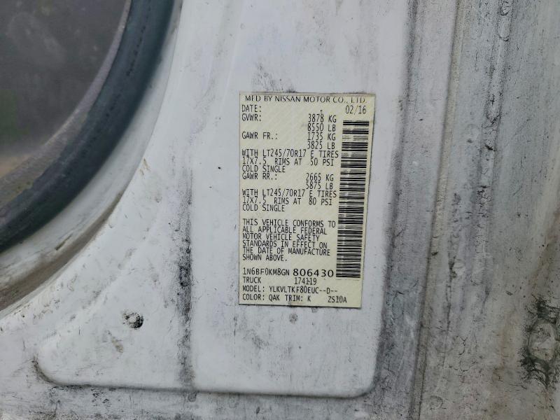 2016 Nissan NV 1500 SV