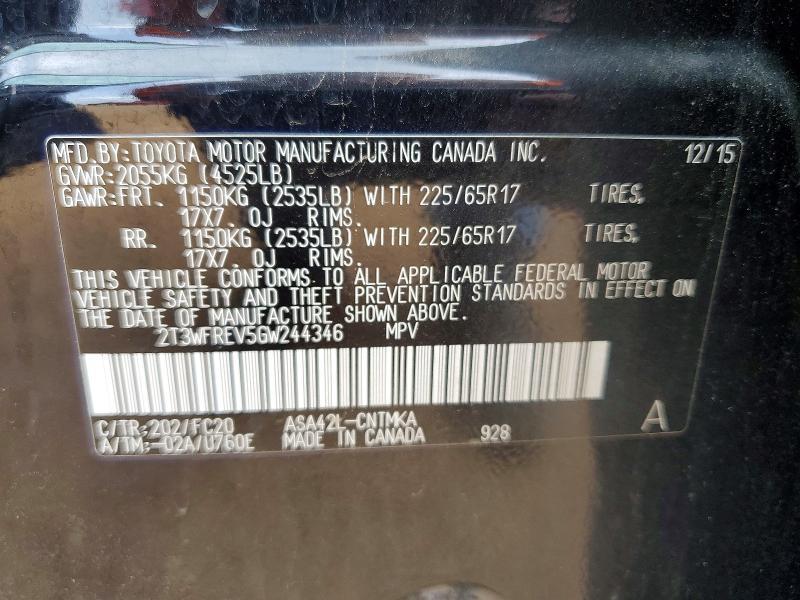 2016 Toyota Rav4 xle