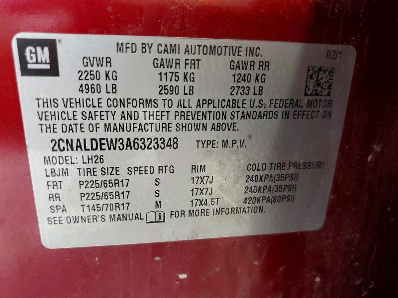 2010 Chev Equinox lt