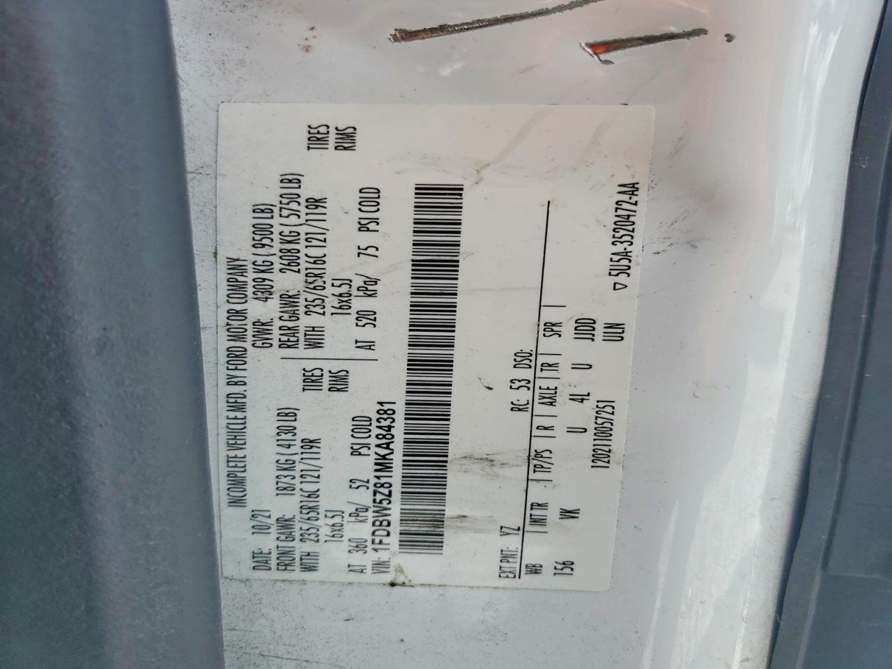 2021 Ford Transit T-350