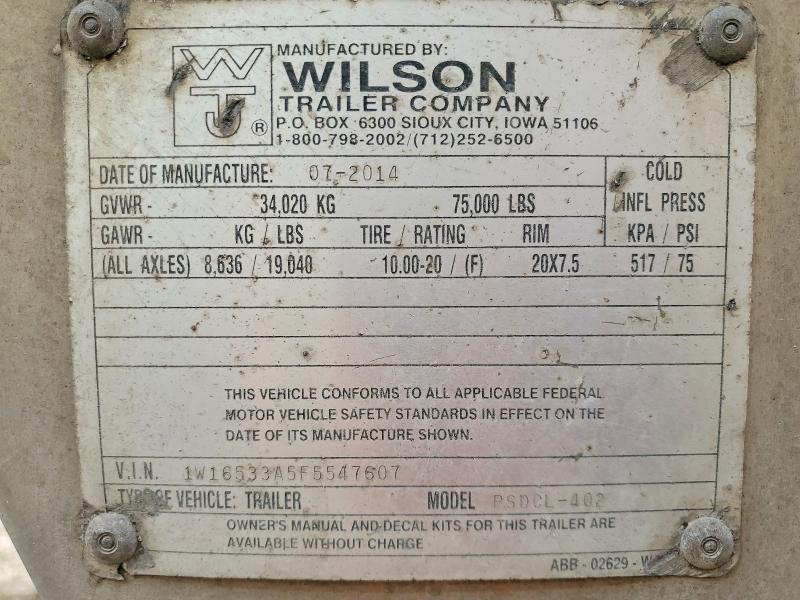 2015 Wilson Trailer