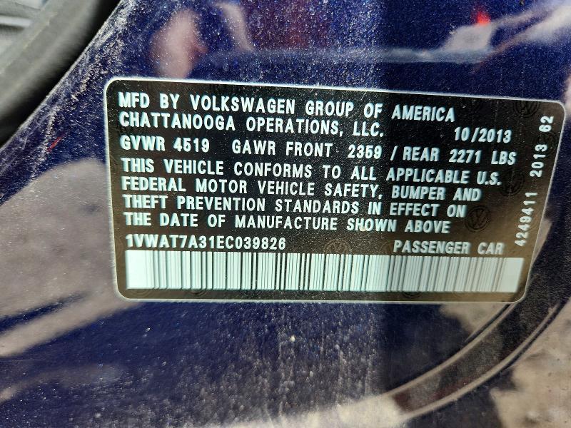 2014 Volkswagen Passat s