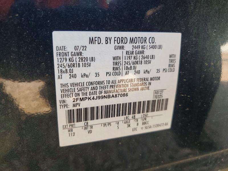 2022 Ford Edge sel