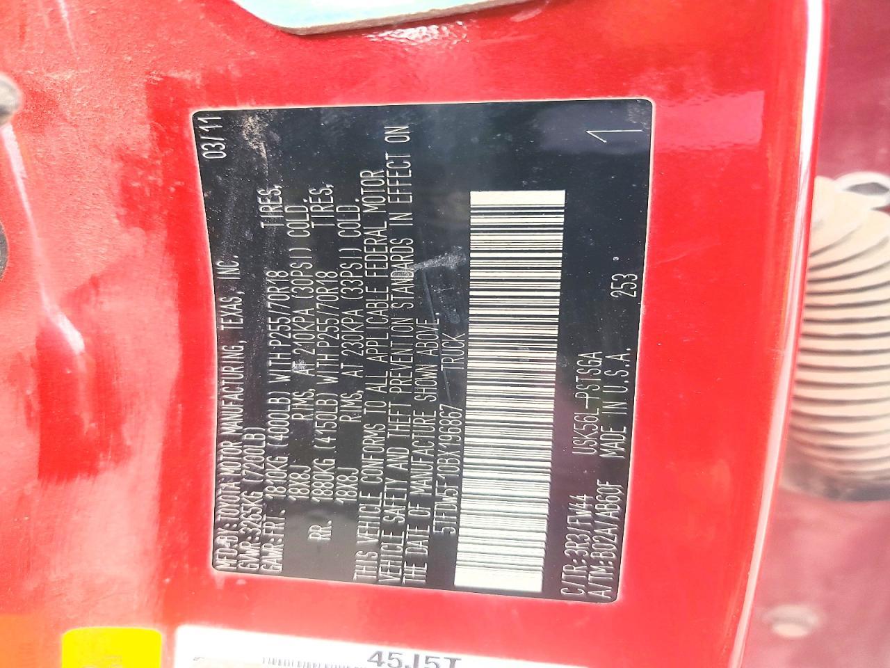 2011 Toyota Tundra Grade