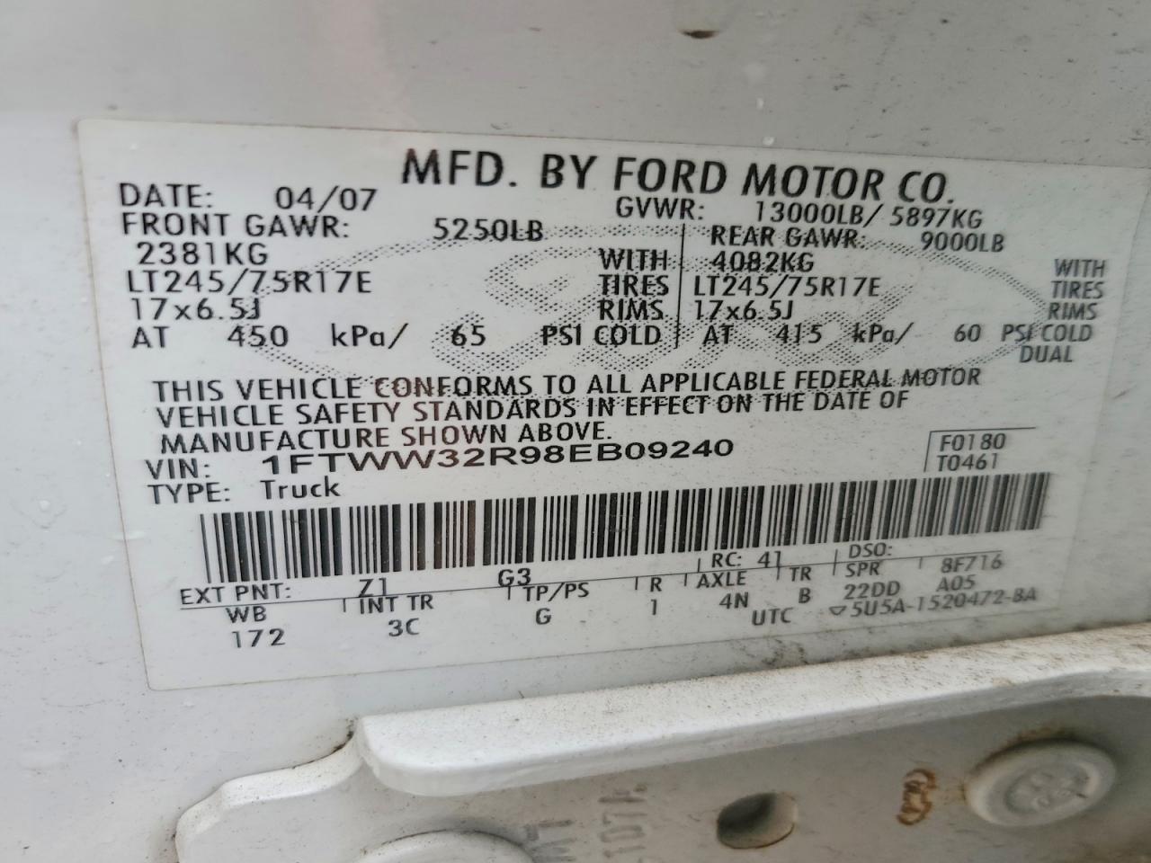 2008 Ford F350 Super Duty