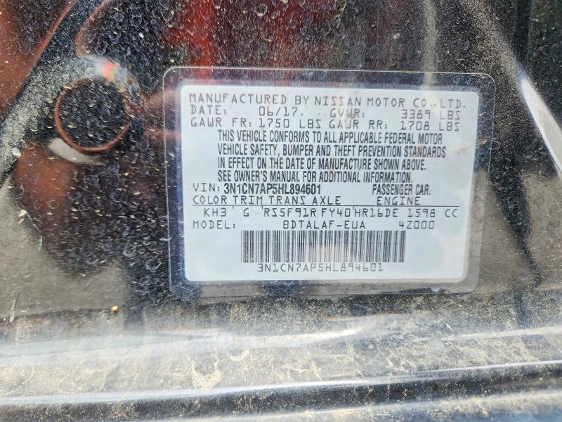 2017 Nissan Versa 1.6 s