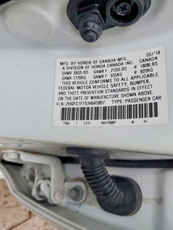 2018 Honda Civic exl