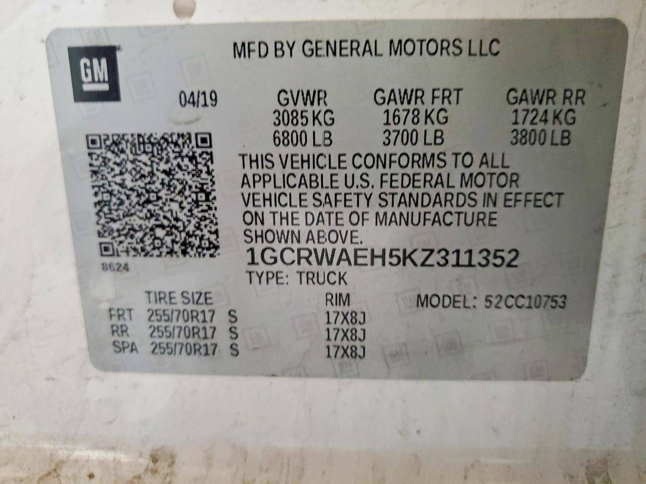 2019 Chevrolet Silverado C1500