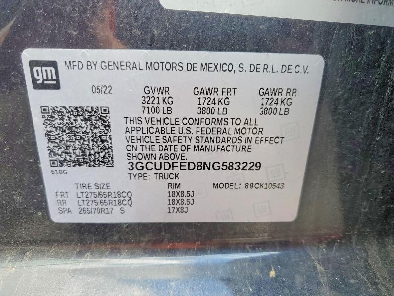 2022 Chevrolet Silverado K1500 LT Trail Boss
