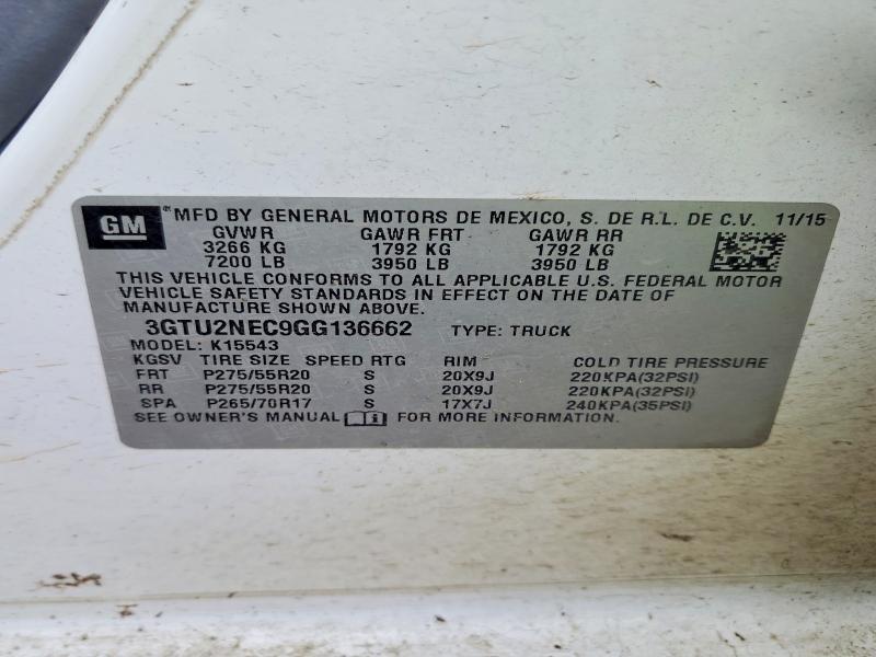 2016 GMC Sierra K1500 SLT