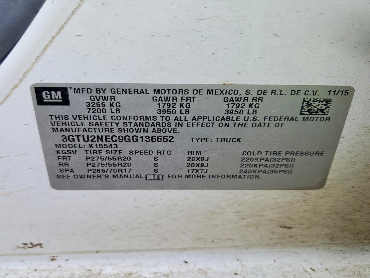 2016 GMC Sierra K1500 SLT
