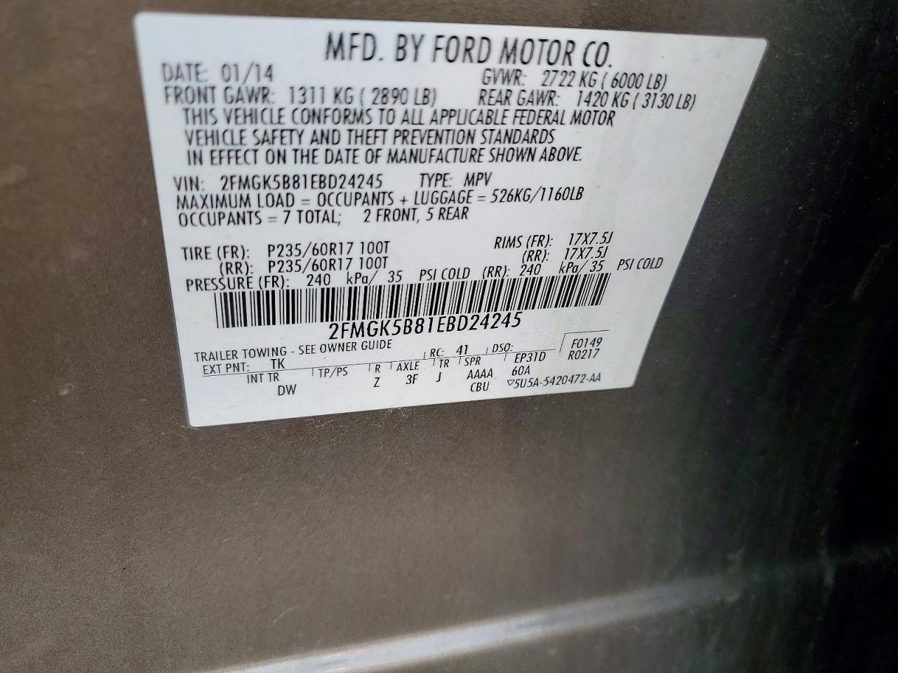 2014 Ford Flex se