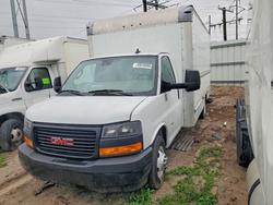 Salvage trucks for sale at Riverview, FL auction: 2022 GMC Savana CUT-BOX Truck