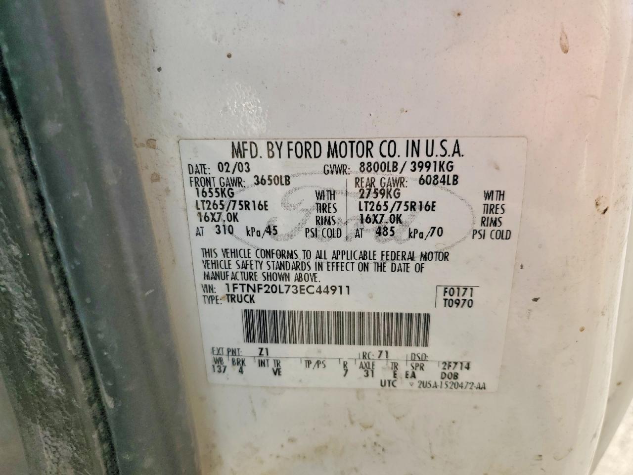 2003 Ford F250 Super Duty