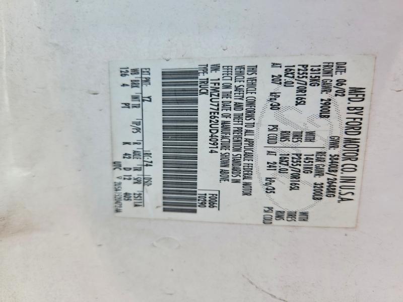 2002 Ford Explorer Sport Trac