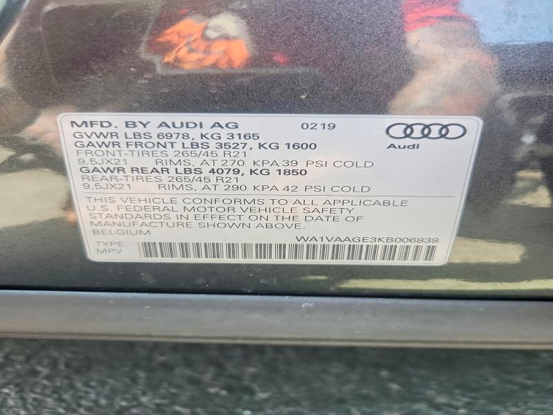 2019 Audi E-tron Prestige