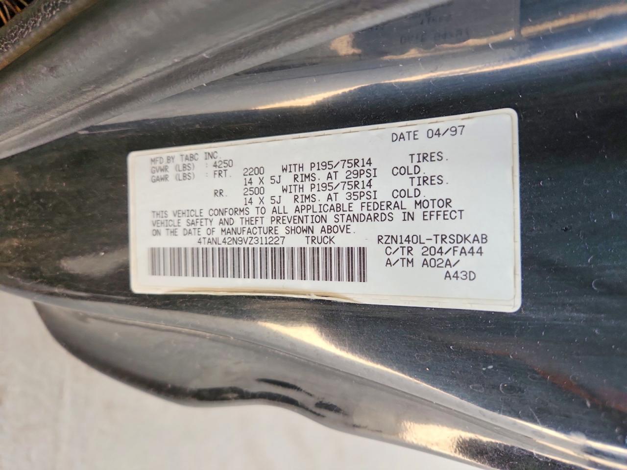 1997 Toyota Tacoma Base