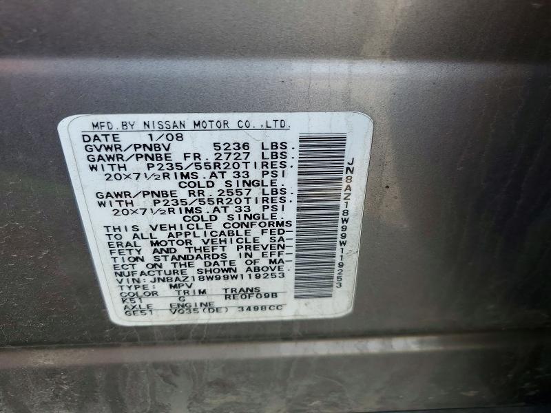 2009 Nissan Murano s