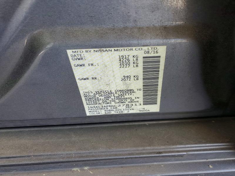 2016 Nissan Altima 2.5 sr