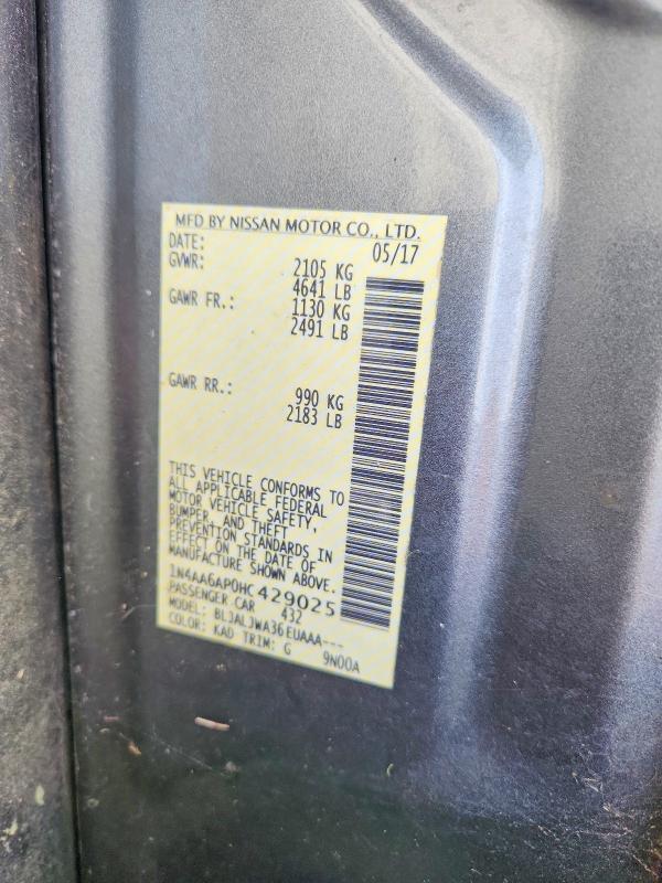 2017 Nissan Maxima 3.5 sv