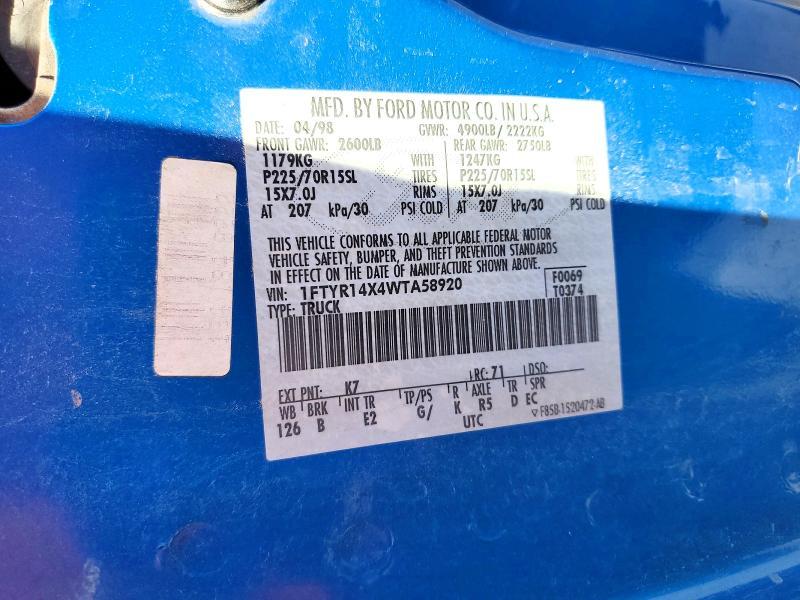 1998 Ford Ranger Super cab