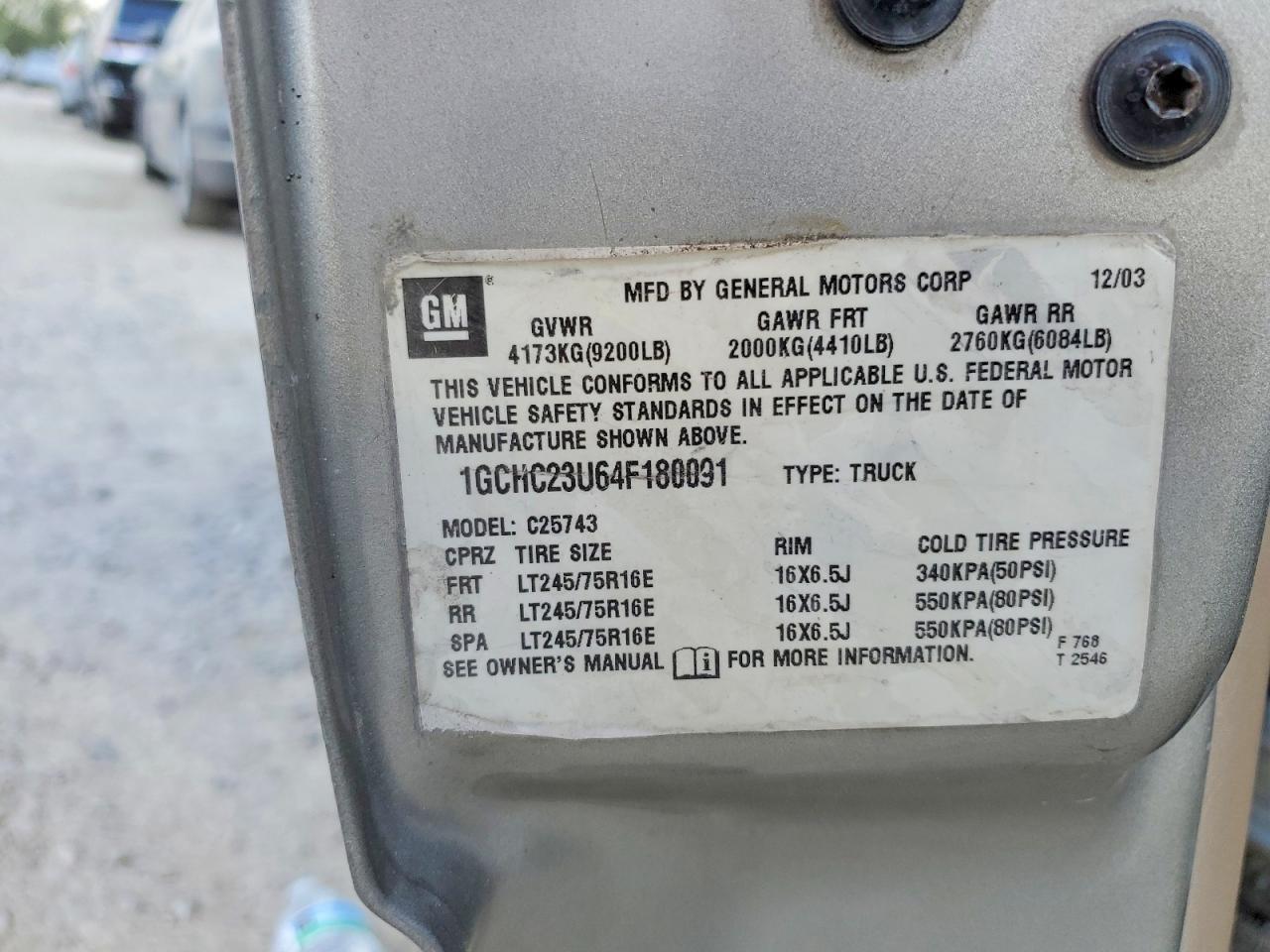 2004 Chevrolet Silverado C2500 Heavy Duty
