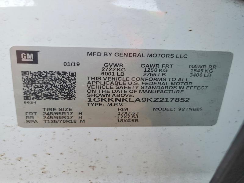 2019 GMC Acadia sle