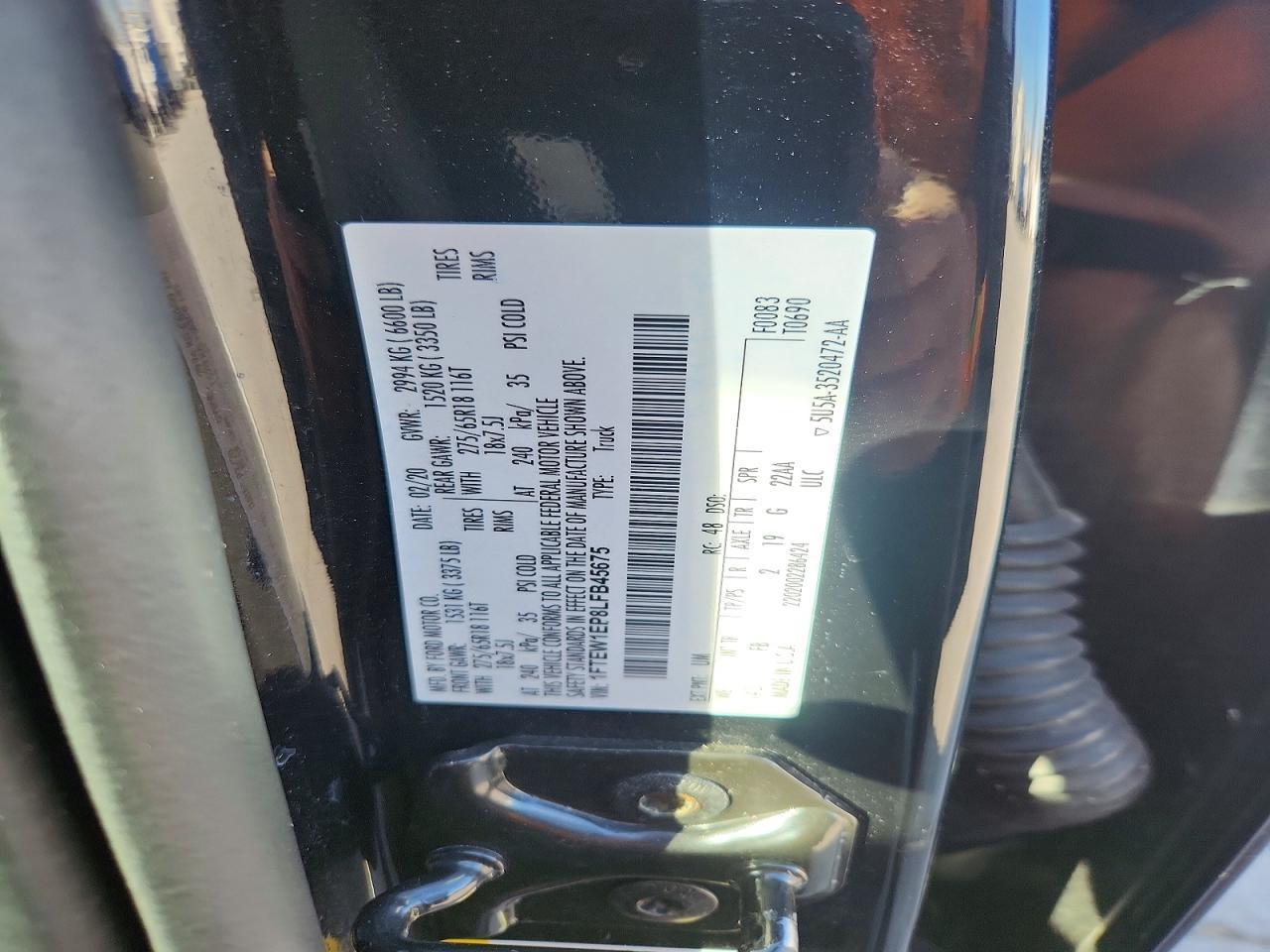 2020 Ford F150 Supercrew