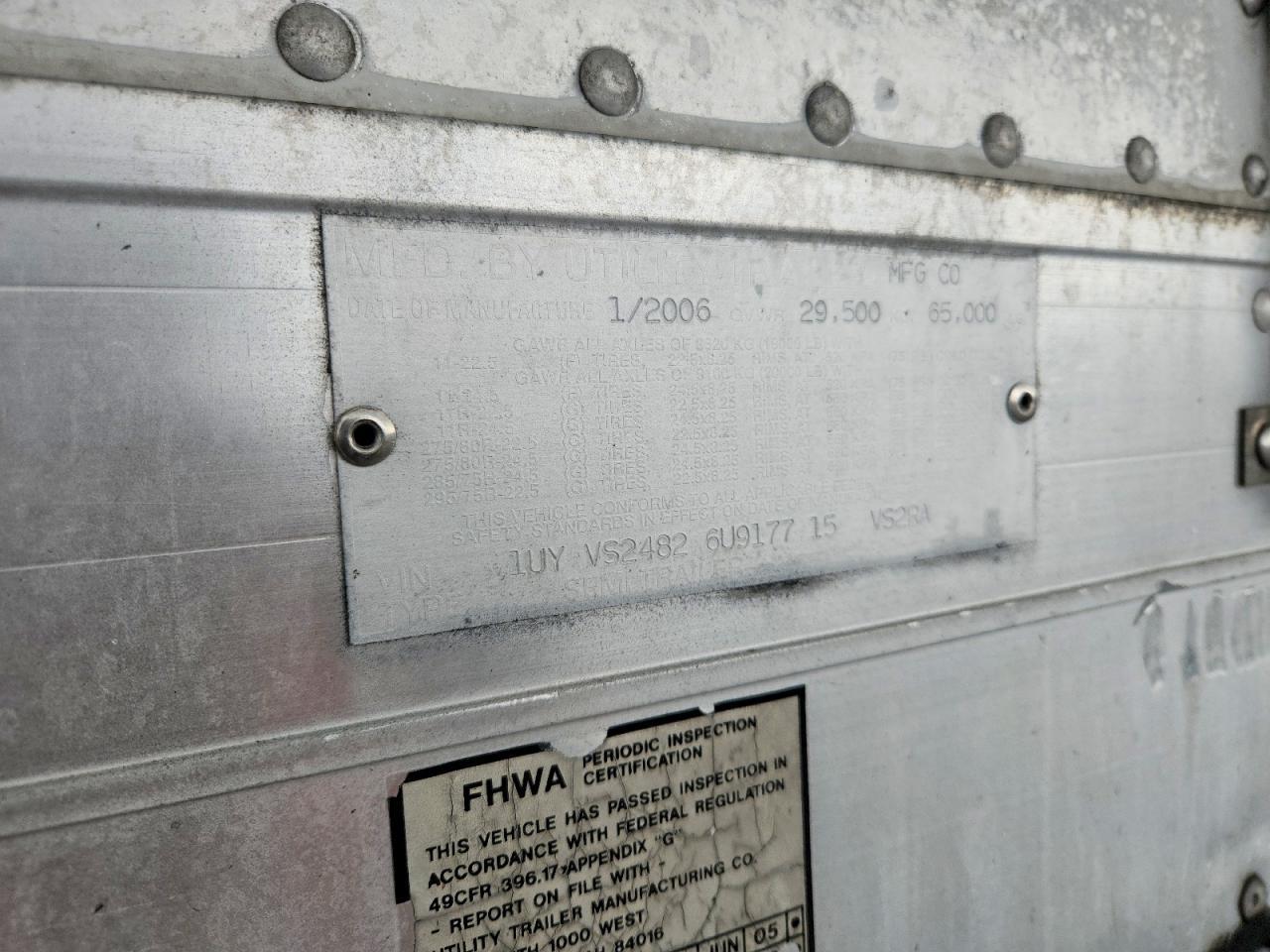 2006 Utility Trailer 2006 Utility VS2RA Refrigerated Van Trailer